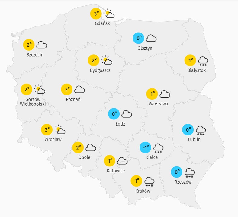 Pogoda 27 stycznia 2021