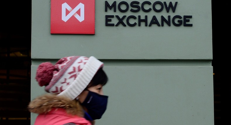 Domestic retail investors are propping up trade on the Moscow Exchange. Stock image pictured.Sefa Karacan/Anadolu Agency/Getty Images