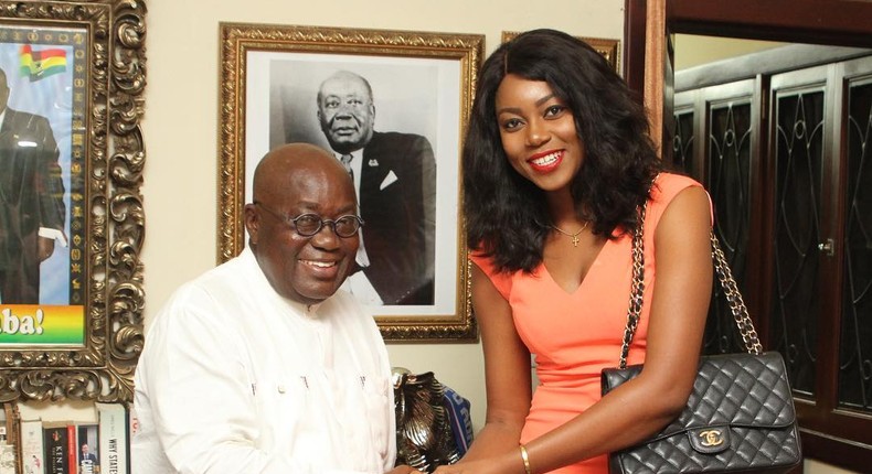 Yvonne Nelson meets President Nana Addo