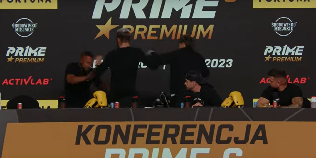 Rataj i Hellboy pobili się na konferencji PRIME SHOW MMA 6.