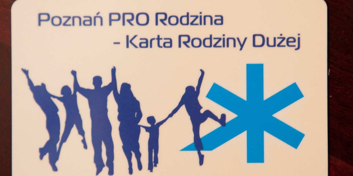 Karta rodziny dużej