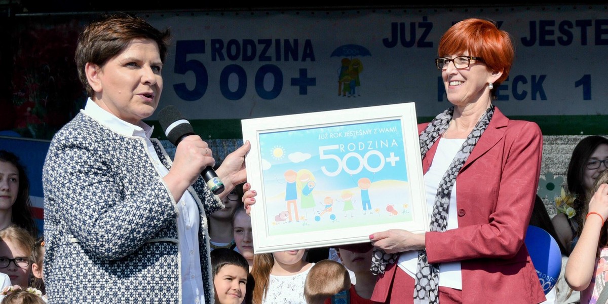 Beata Szydło i Elżbieta Rafalska