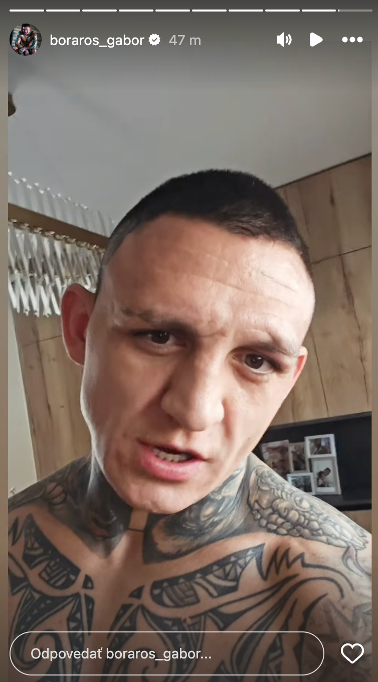 MMA zápasník Gábor Boráros.