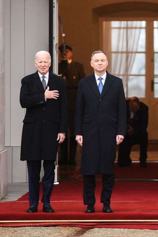 Joe Biden i Andrzej Duda. Warszawa, 2023 r.