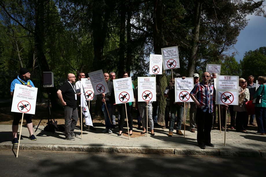 Protest w Redzikowie, 13 maja 2016 roku