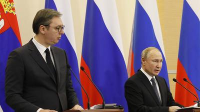 Aleksandar Vučić i Władimir Putin