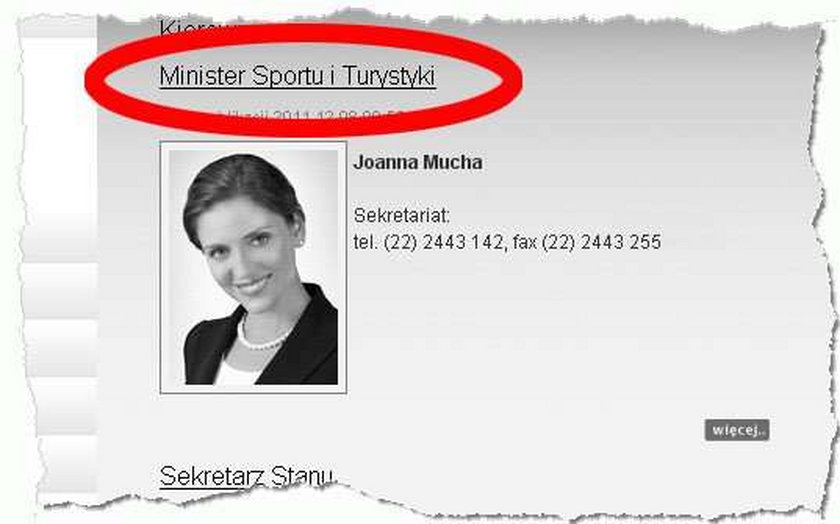 Ministra Mucha ściemniała. Wcale nie chce by tak o niej mówić