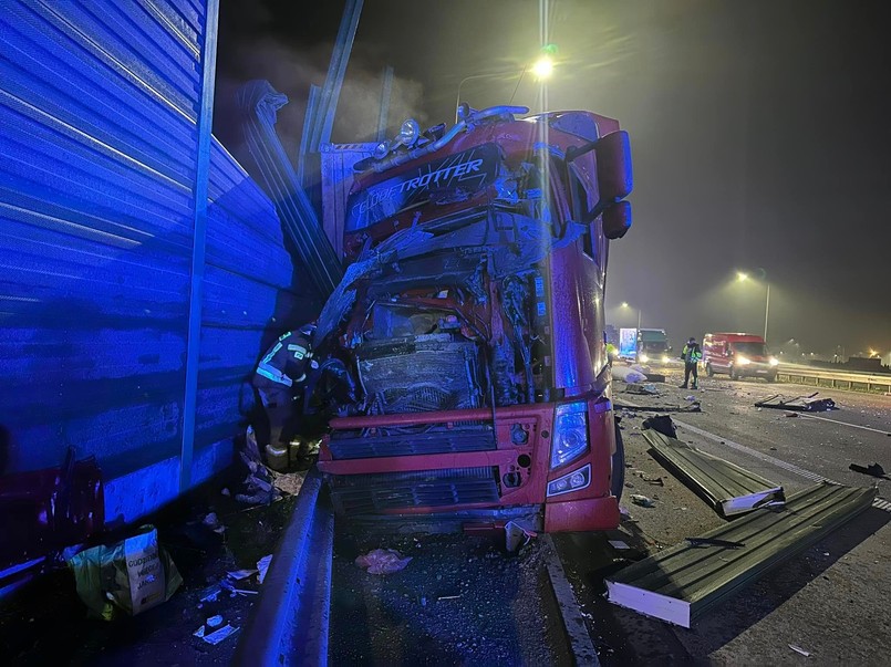 Wypadek na autostradzie A1