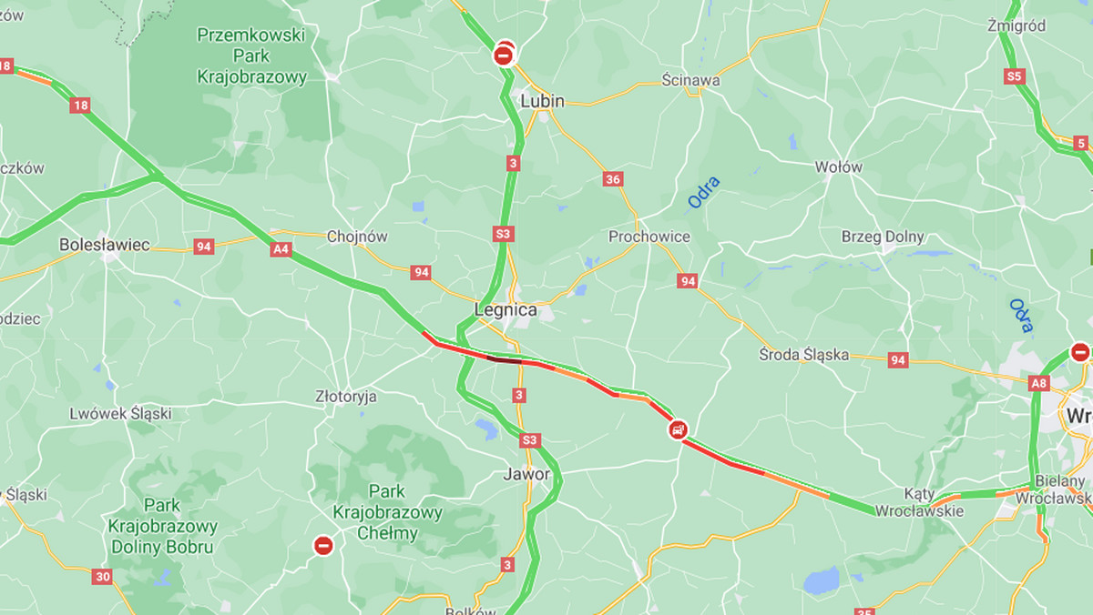 Olbrzymie korki na A4. Kolizja, a później awaria auta sparaliżowały ruch