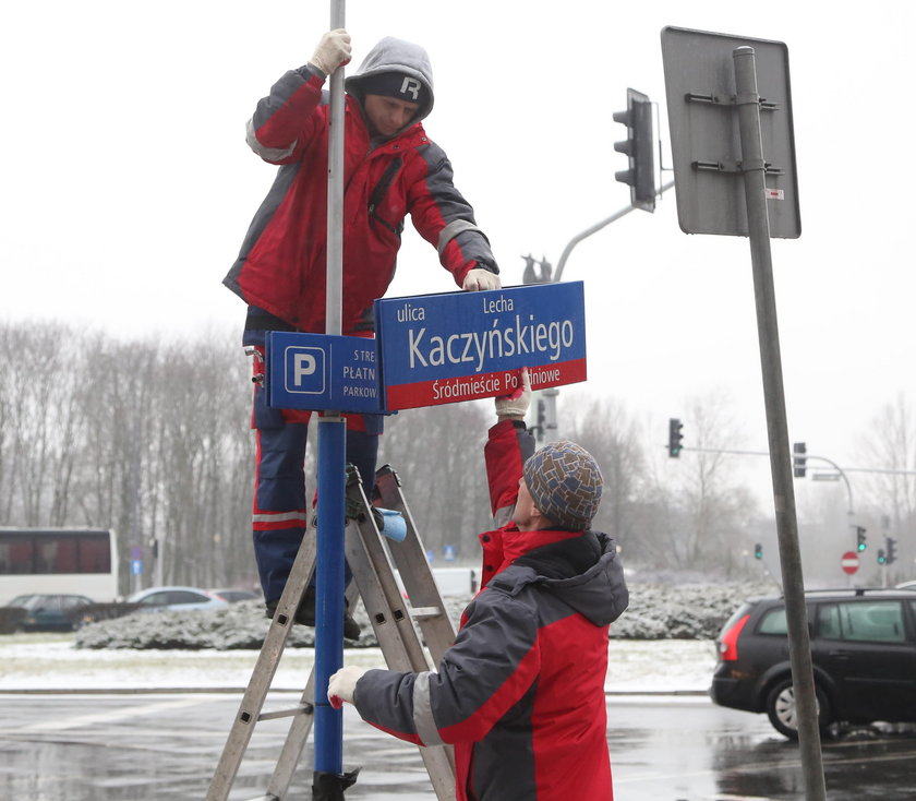 Koniec ulicy Lecha Kaczyńskiego