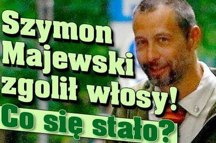 Szymon Majewski zgolił włosy! Co się stało?