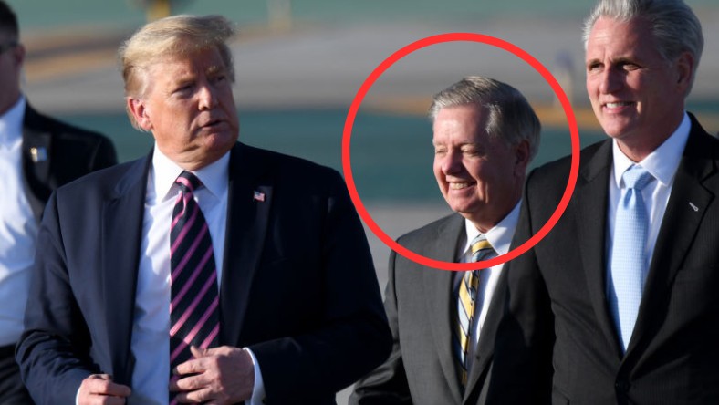 Lindsey Graham w towarzystwie Donalda Trumpa - 2020 r.