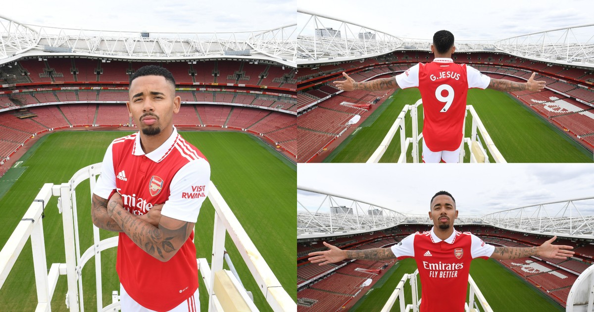 Arsenal Unveil Gabriel Jesus As New Number 9 Photos Pulse Nigeria