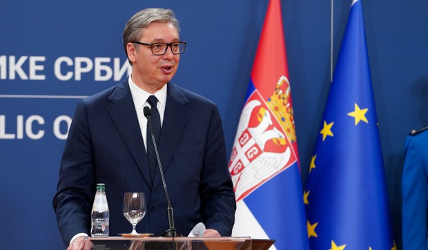 Predsednik Srbije Aleksandar Vučić sa predsednikom Evropskog saveta Antonijom Koštom
