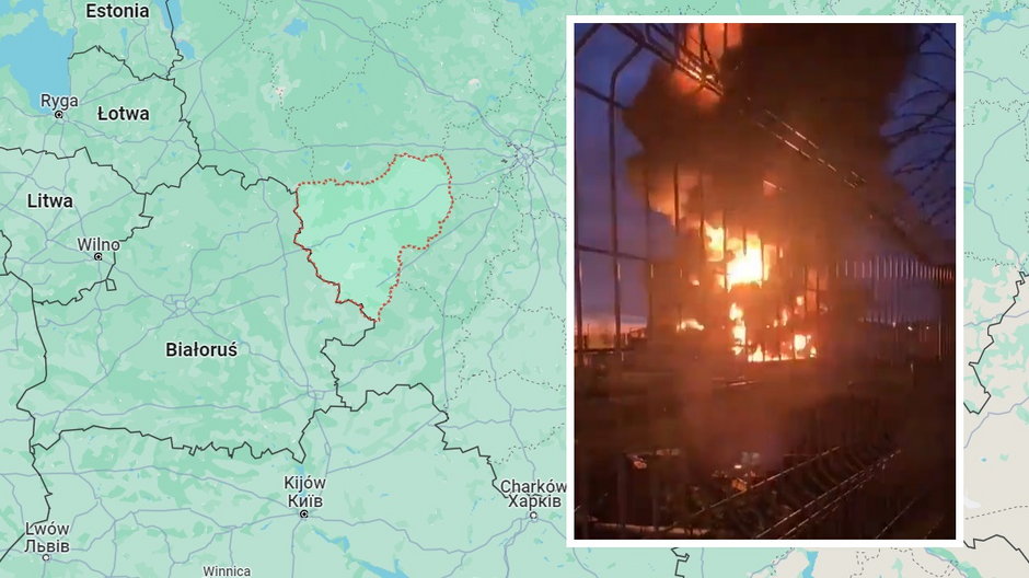 Pożar w obwodzie smoleńskim