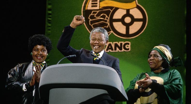 Congrés ANC avec Nelson Mandela