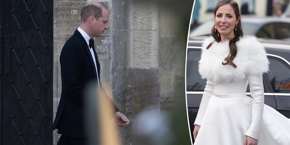 Prince William attends the Wedding of his former girlfriend