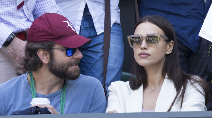 Irina Shayk és Bradley Cooper a Wimbledonon/Fotó:Northfoto