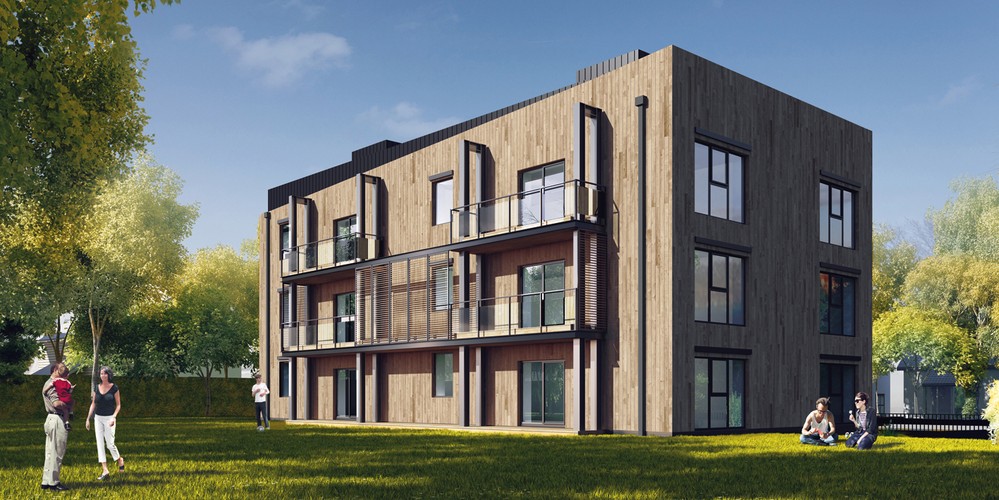 Na zupełnie inny pomysł wpadła firma Edificio, która na warszawskich Włochach wybudowała jeden z pierwszych w Polsce wielorodzinnych budynków pasywnych. Mieszkania mają m.in. rekuperatory do wymiany powietrza, trzyszybowe szczelne okna, pompę ciepła i ogrzewanie podłogowe. Według dewelopera będzie to oznaczać co najmniej ośmiokrotne obniżenie kosztów eksploatacyjnych. Inwestycja składa się z sześciu mieszkań, każde po około 100 mkw. Lokale mają balkony i ogródki, a na dachu budynku będą tarasy. Na zdjęciu: Villa Nova na warszawskich Włochach