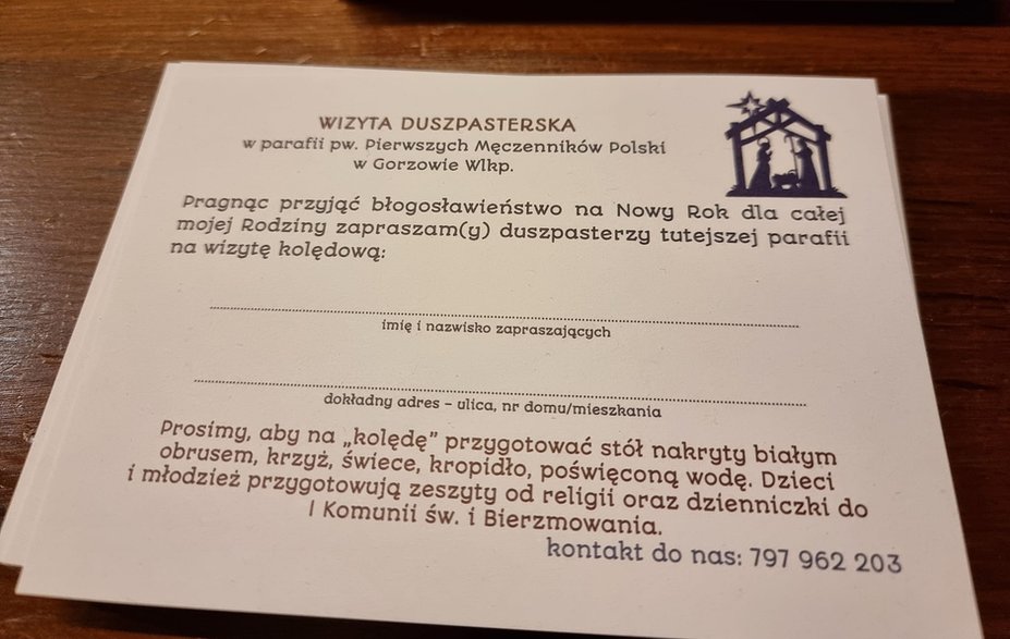 Zaproszenie na kolędę