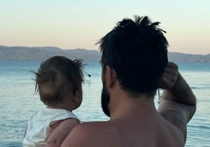 Ognjen Amidžić sa sinom