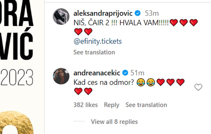 Komentari ispod objave