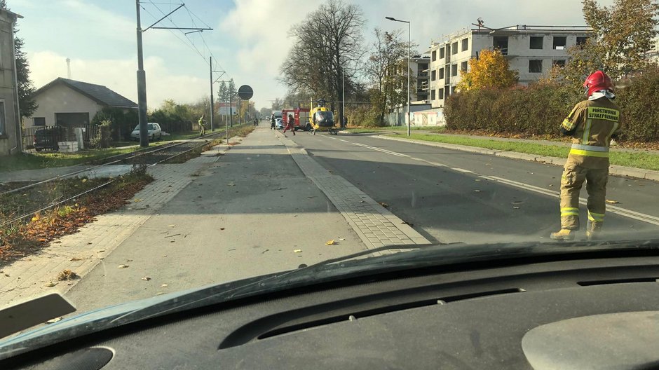 Wypadek na budowie przy ul. Kostrzyńskiej w Gorzowie