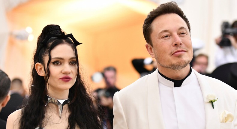 elon musk grimes dating met gala