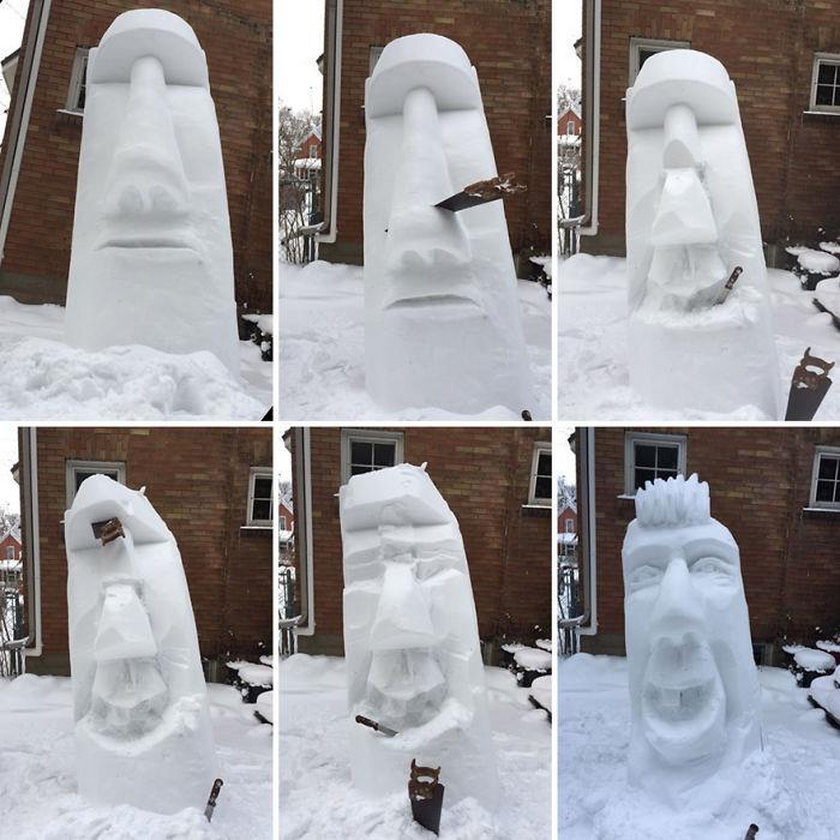 Jak zrobić śnieżną rzeźbę?