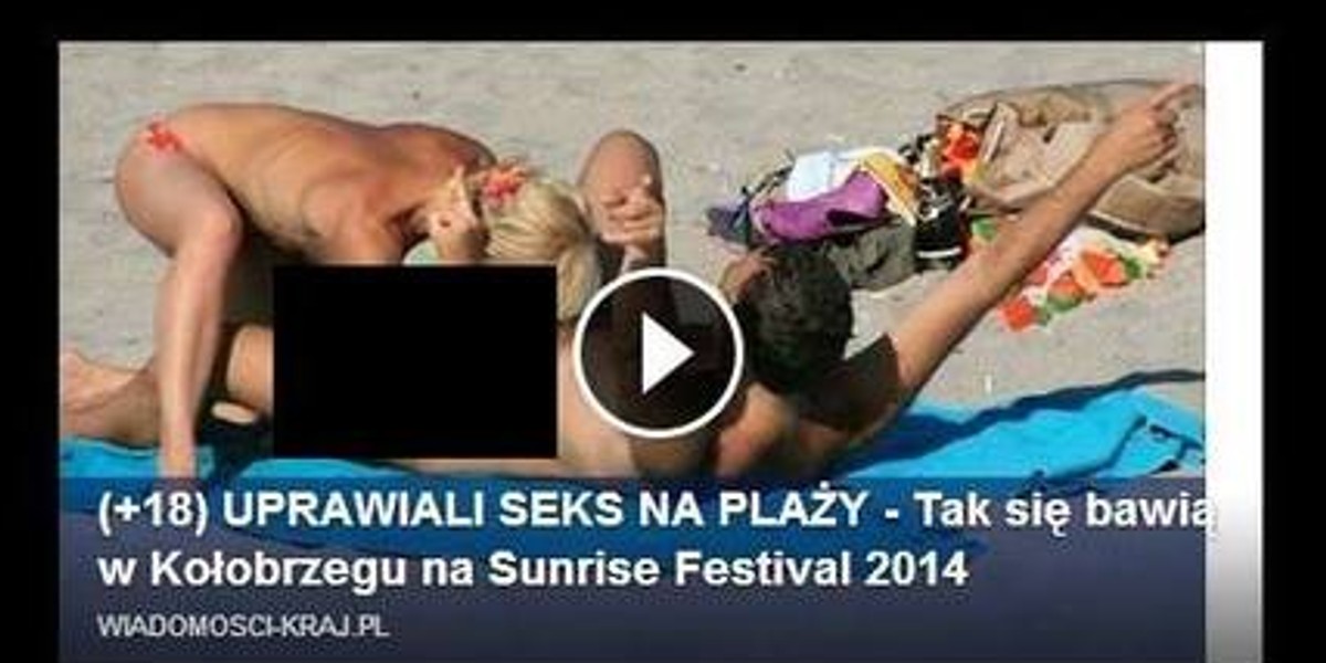 Uprawiali seks na plaży