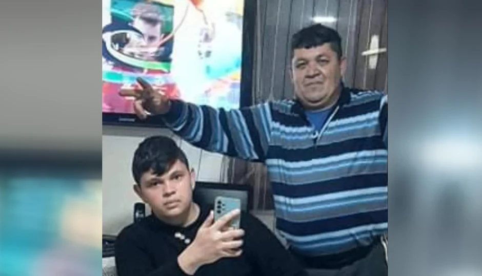 Đorđe sa ocem Miroslavom