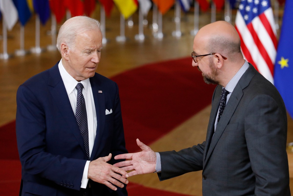 Joe Biden i Charles Michel