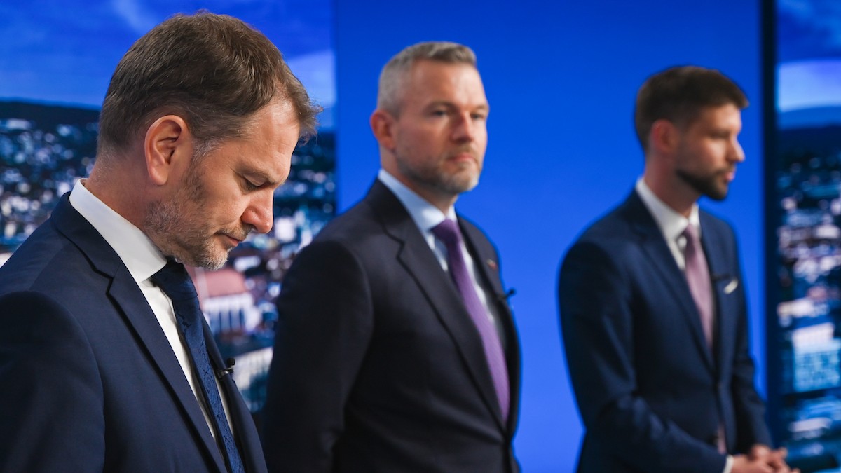 Igor Matovič, Peter Pellegrini a Michal Šimečka.