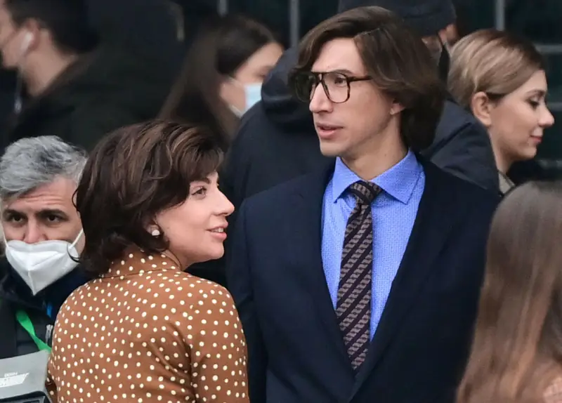 Lady Gaga i Adam Driver na planie &quot;House of Gucci&quot;