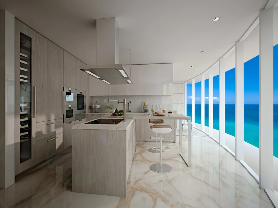 Svi zidovi su prekriveni staklenim prozorima