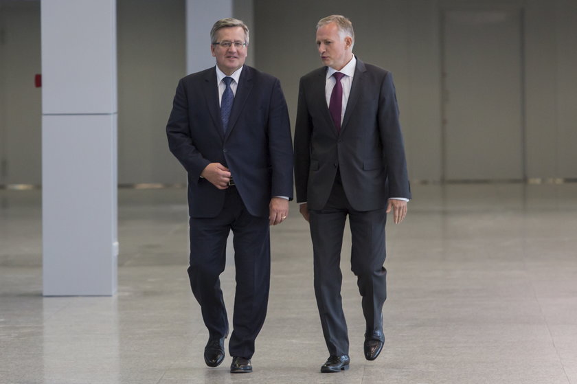 Prezydent Komorowski na Ławicy