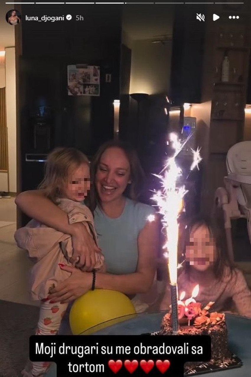 Luna Đogani puca od sreće zbog iznenađenja, u stanu sve pršti: Moji drugari su me obradovali