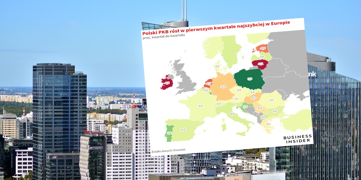 Polska odrobiła z naddatkiem to, co straciła w czwartym kwartale. Obciążeniem są spadające zapasy