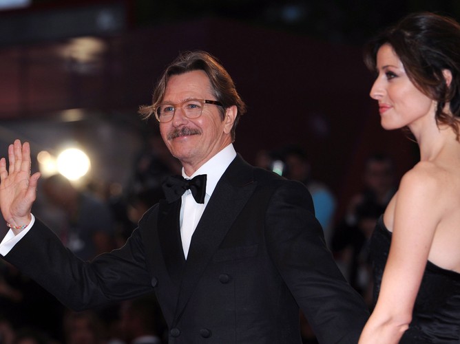 Gary Oldman z żoną Alexandrą Edenborough