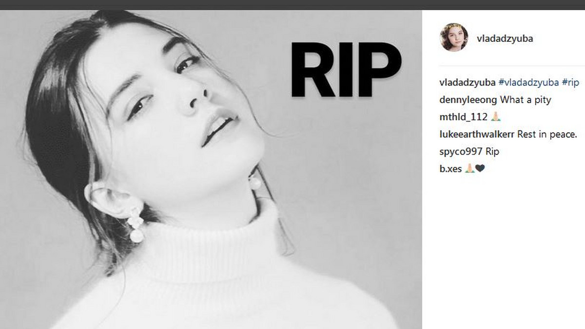 Vlada Dzyuba zmarła z wyczerpania w trakcie pracy w ramach trzymiesięcznego kontraktu w Chinach. Dziewczyna w zeszłym tygodniu zasłabła w trakcie pokazu mody w Szanghaju. Dwa dni później zmarła w szpitalu - podaje "Daily Mail".