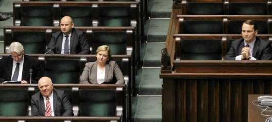 Trzech ministrów spraw zagranicznych na jednym zdjęciu. Od lewej: Witold Waszczykowski, Anna Fotyga i Radosław Sikorski