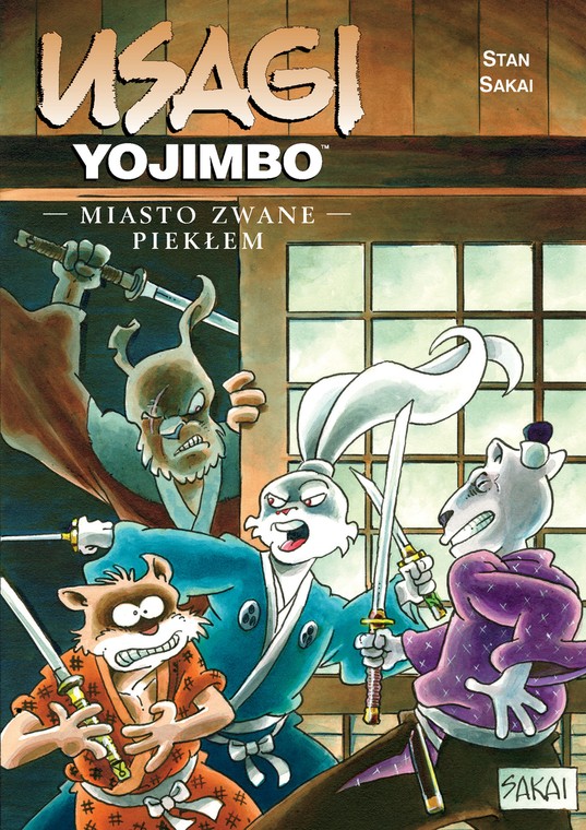 Usagi Yojimbo. Miasto zwane Piekłem (okładka)