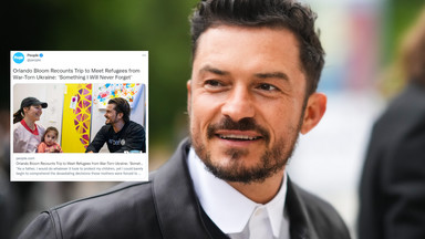 Orlando Bloom spotkał się z Ukraińcami. "Nie nazywamy ich uchodźcami"