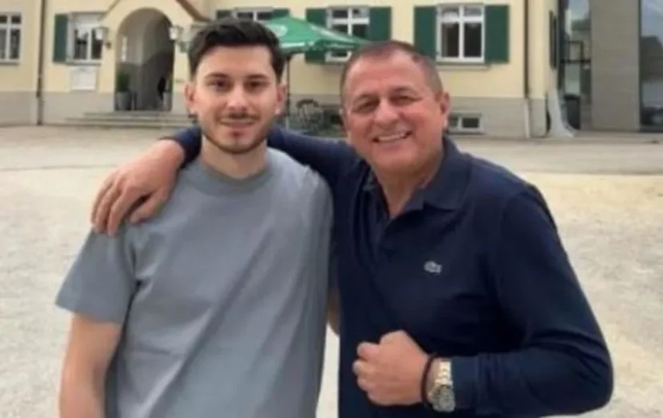 Rade Lacković sa sinom