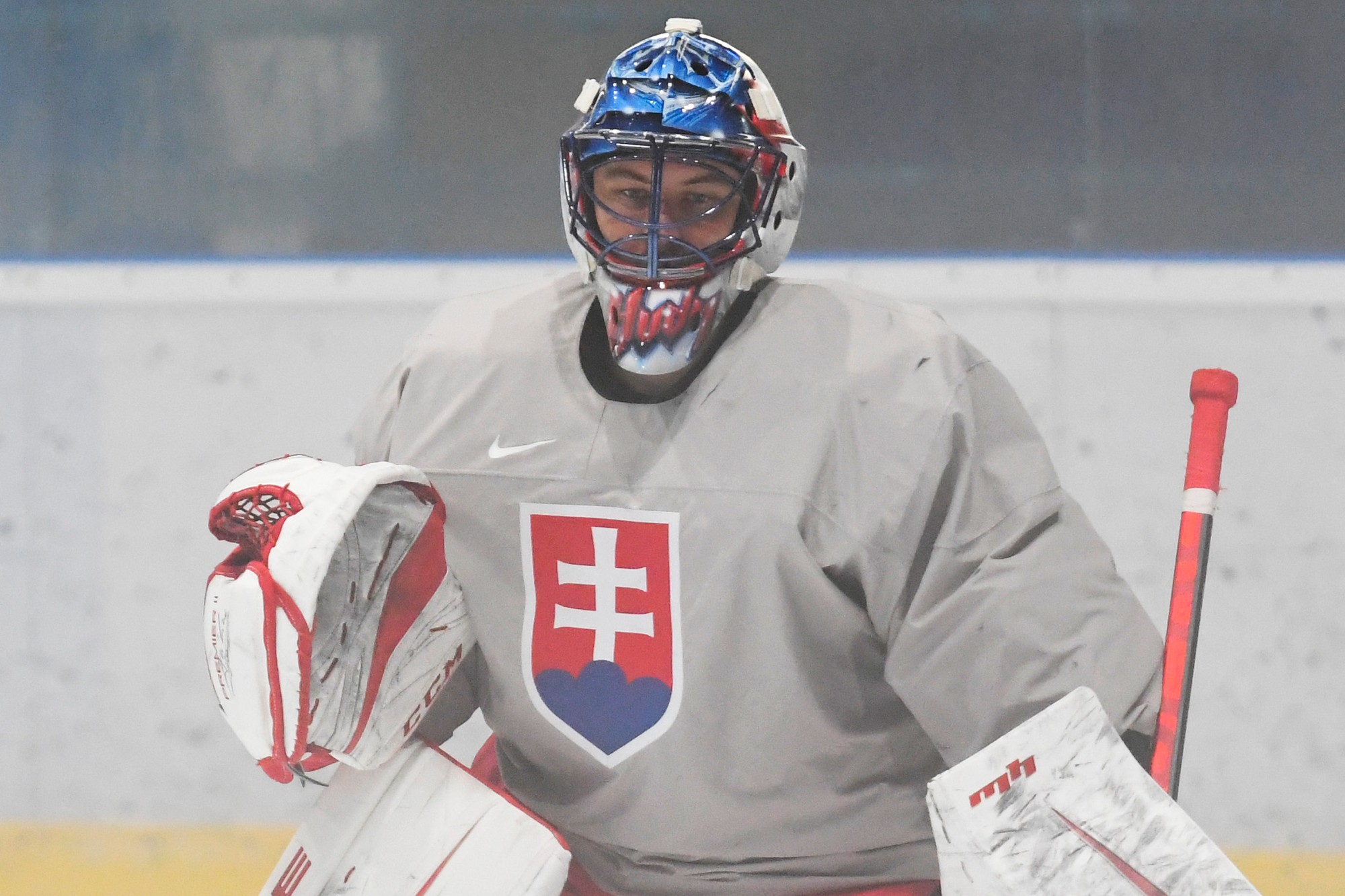 Slovenský hokejový brankár Július Hudáček.