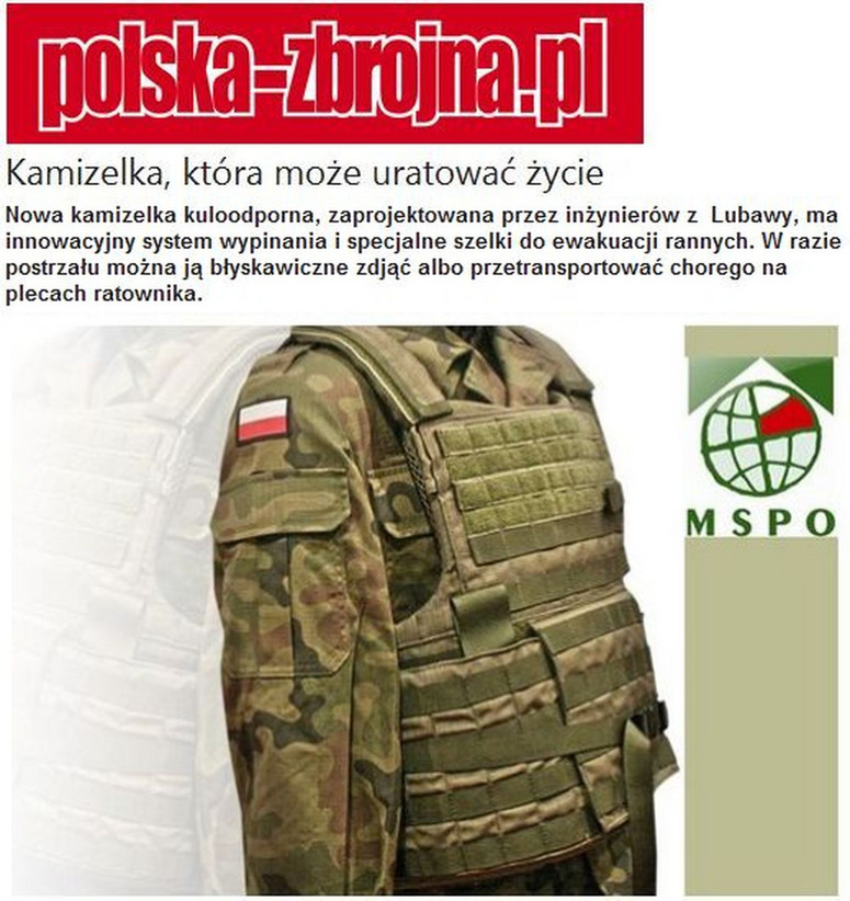 Polski patent: kamizelka ratuje życie 2 żołnierzy - Dziennik.pl