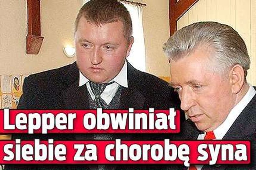 Lepper obwiniał siebie za chorobę syna