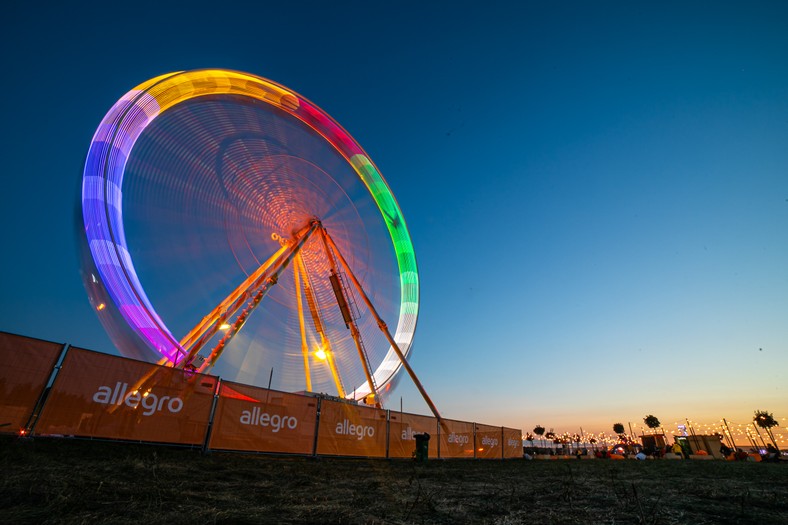 Niemal wszyscy festiwalowicze wybrali przejażdżkę kołem -podsumowanie Strefy Allegro na Pol’and’Rock Festival2021