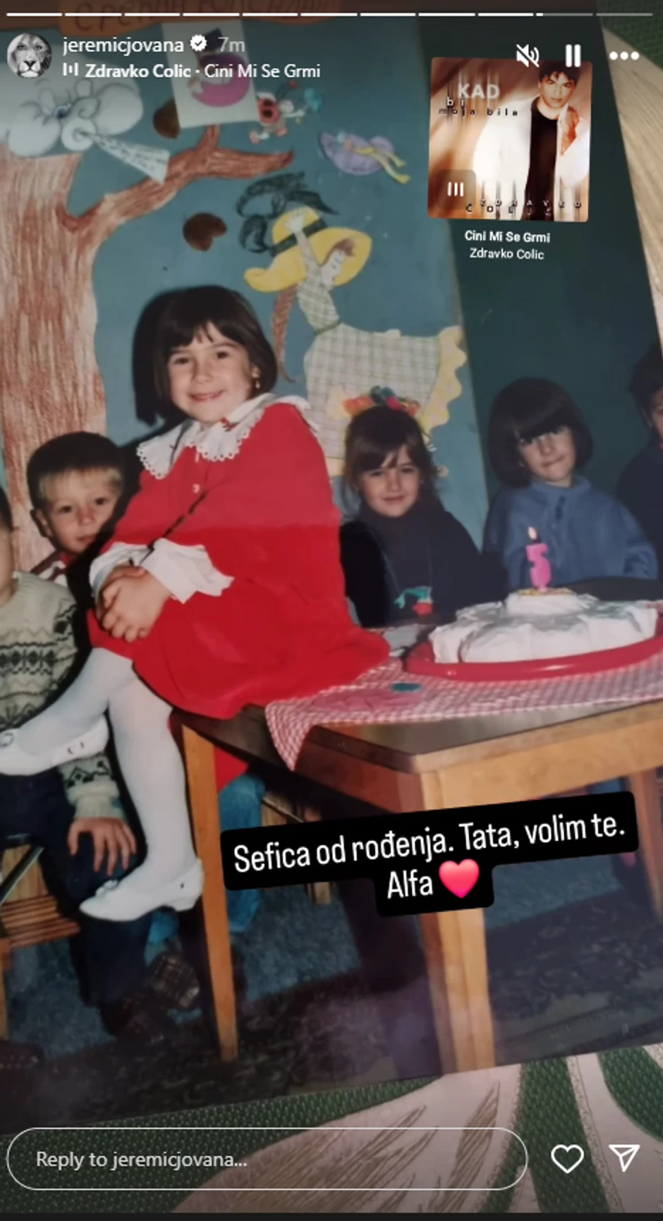 Jovana Jeremić kao mala