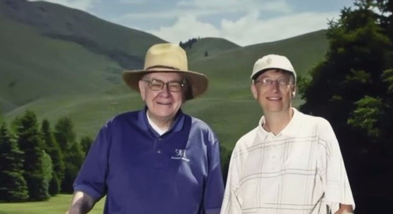 Warren Buffett and Bill Gates.